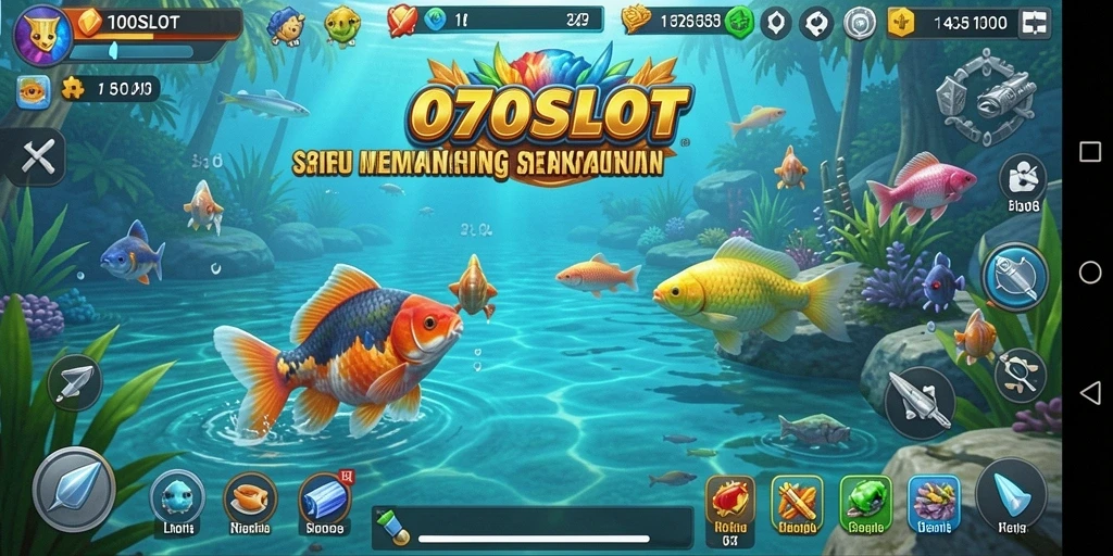 Tampilan gameplay 070SLOT dengan serunya menangkap ikan.