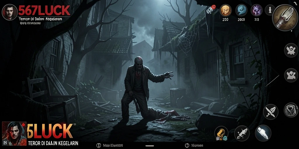 Gameplay seram di dalam kegelapan penuh misteri.
