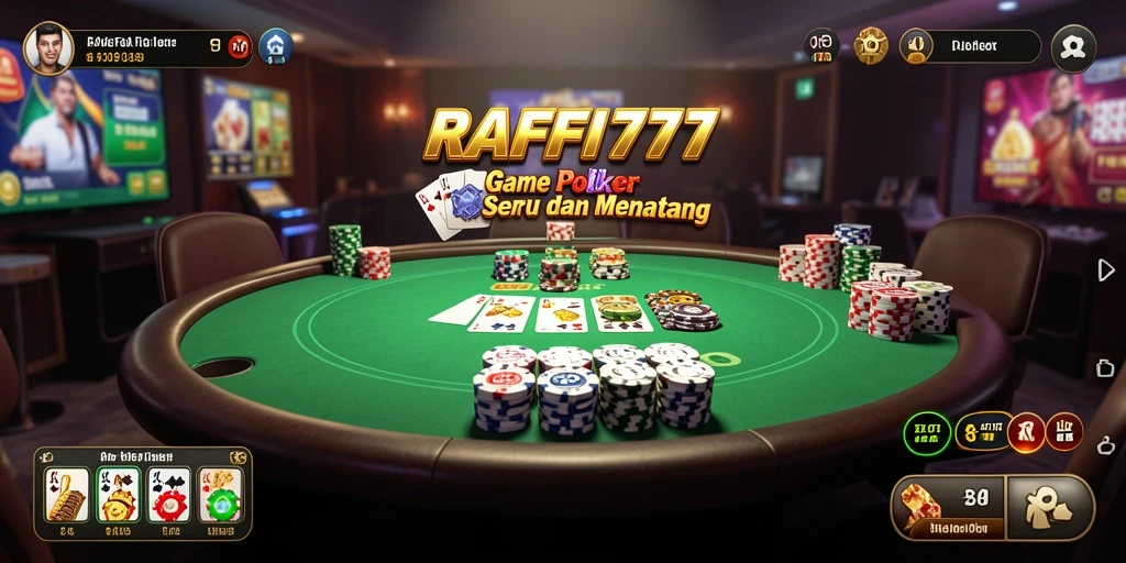 Gameplay seru RAFFI777 dengan berbagai mode Poker yang menarik.
